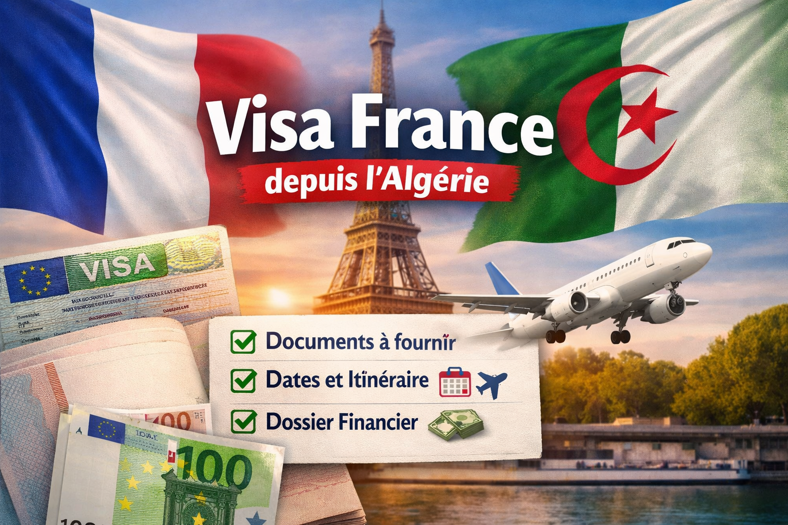 Visa France Algérie : checklist complète + itinéraire de vol en PDF 1000060414