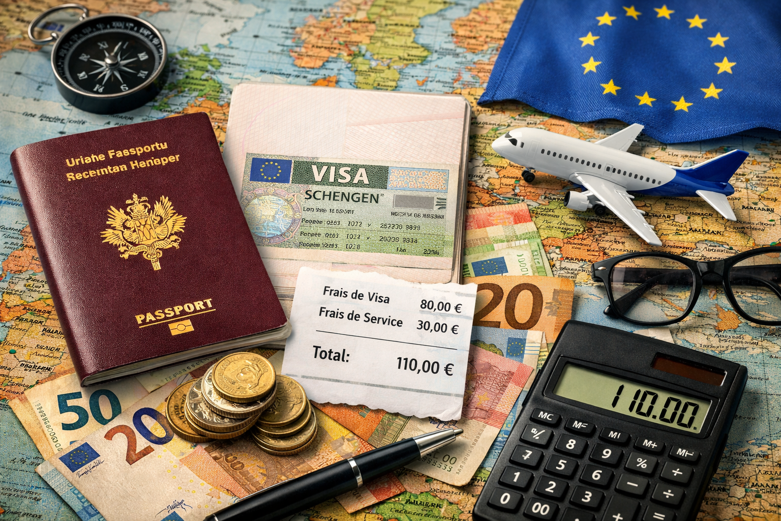 Le vrai coût d’une demande de visa Schengen 1000060897