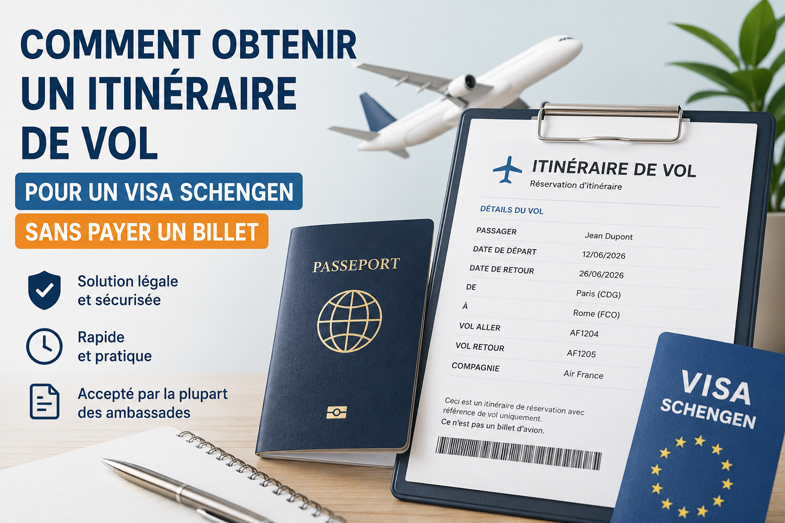 <title>Comment obtenir un itinéraire de vol pour un visa Schengen sans payer un billet</title> 1000065357