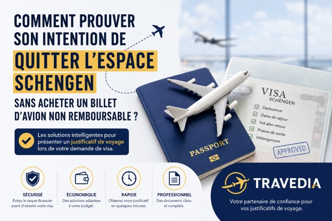 Comment prouver son intention de quitter l'espace Schengen sans acheter un billet d'avion non remboursable ? 1000068835