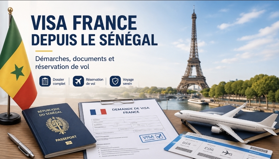 Visa France depuis le Sénégal : démarches, documents et réservation de vol 1000069261